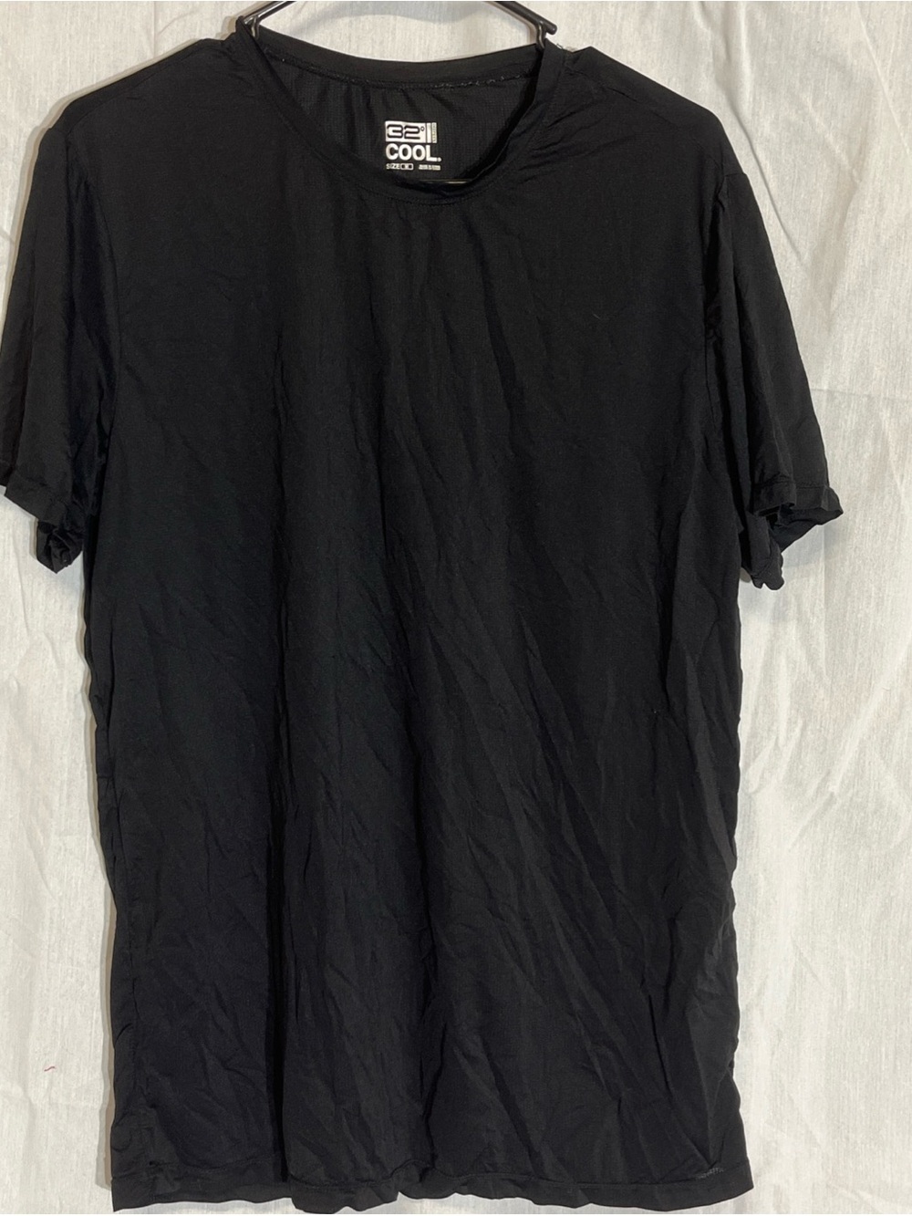32 Degrees Black Crew Neck Short Sleeve Tee